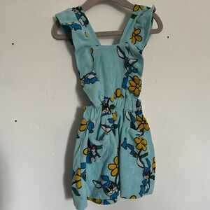 Hugo Loves Tiki Toddler Bunny Pinafore Style dress